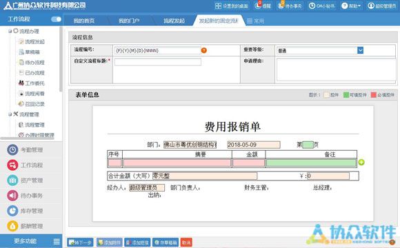 费用报销单工作流程
